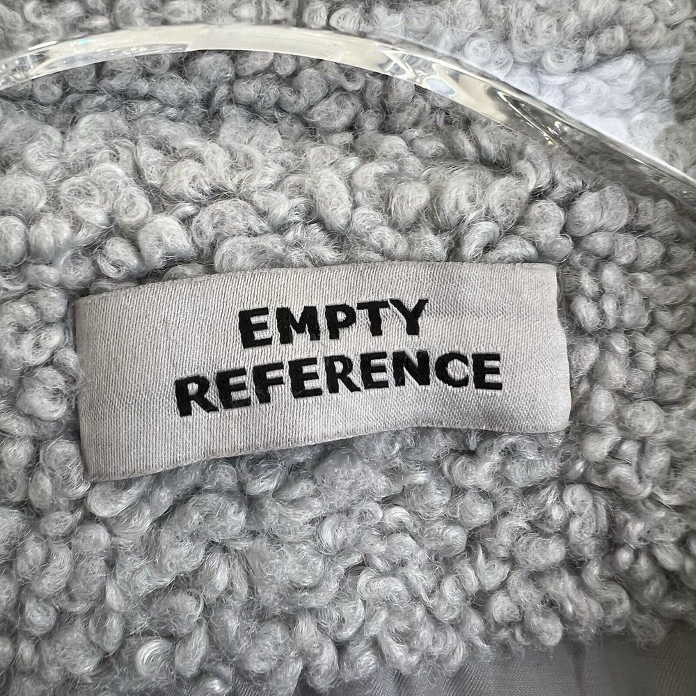 Smiley Sherpa Jacket Cashmere Rabbit Hair Men's Small (fits loose) - Picture 7 of 16